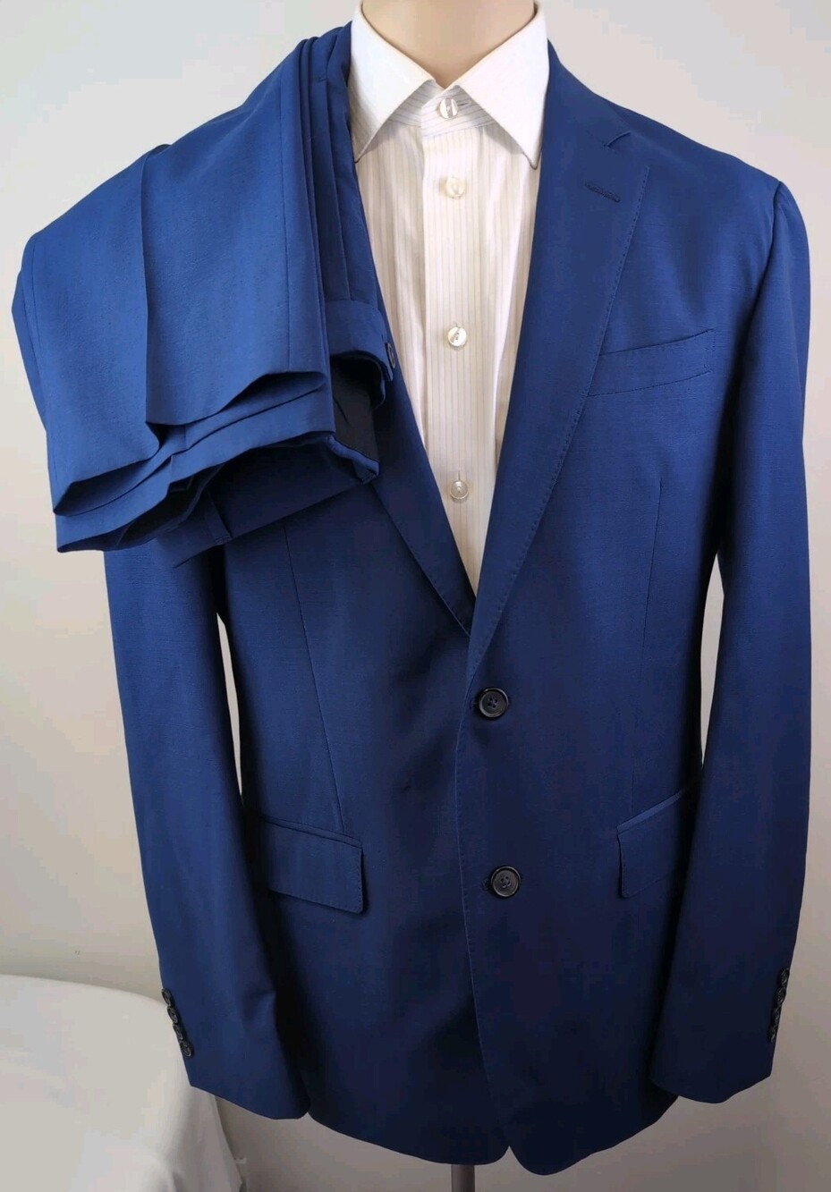 Brooks Brothers Milano Drago Italy Wool Mohair Unstructured Mens Suit 40R-W34X31